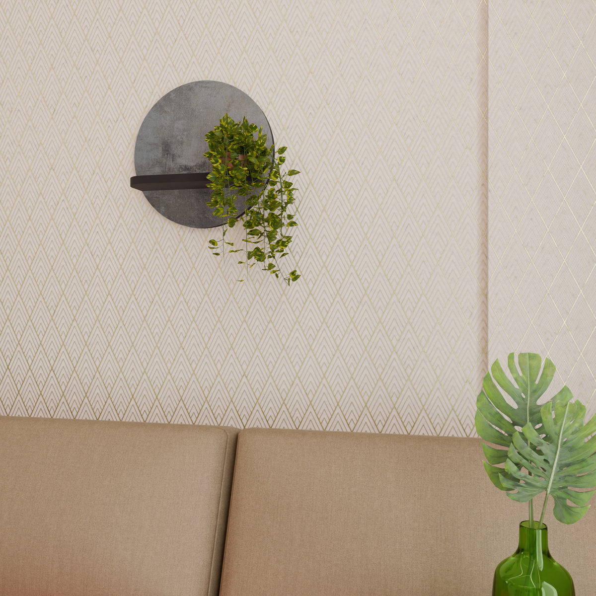 CONCRETE WALL Διακοσμητικό Ράφι Art Shelf
