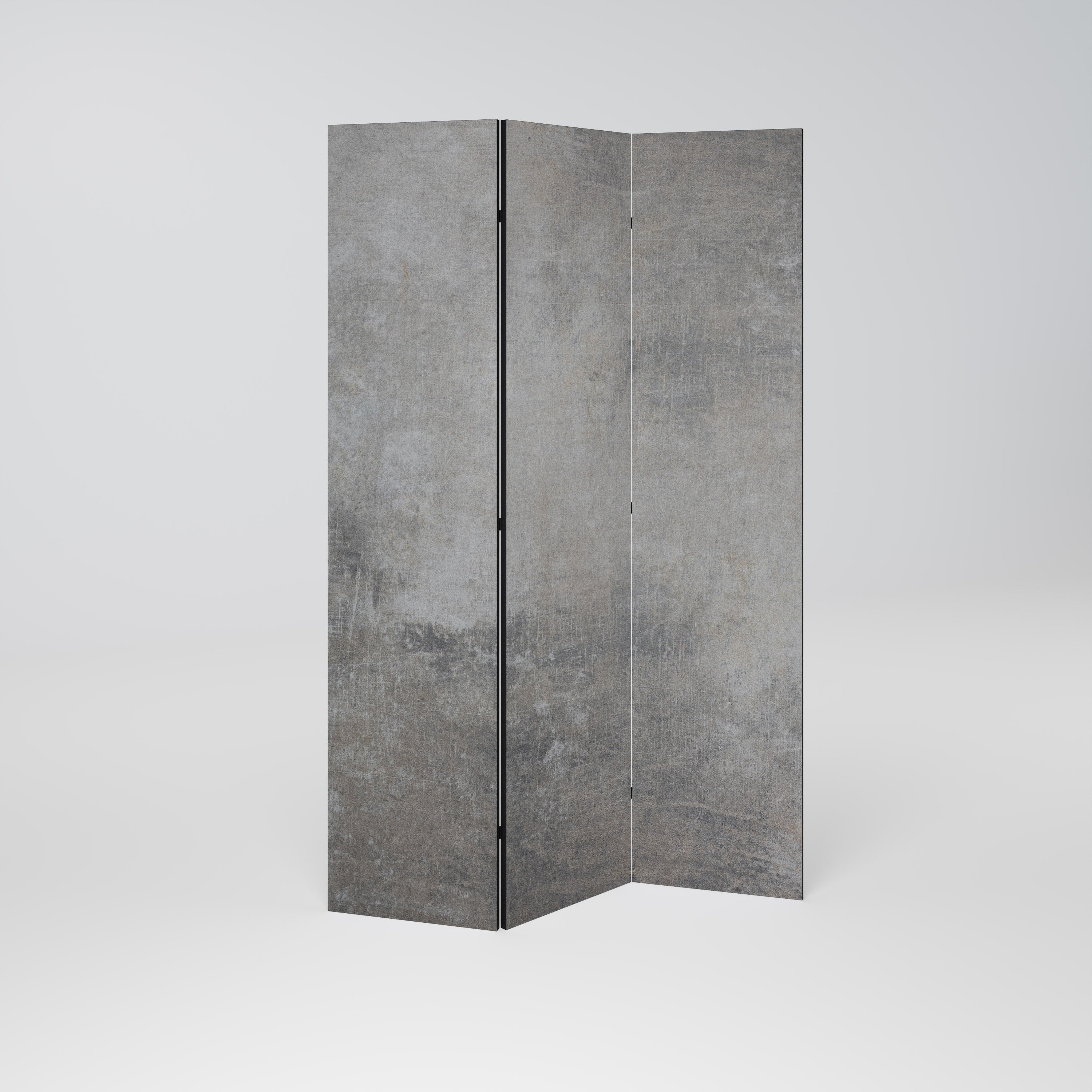 CONCRETE WALL Decorative 3-Panel Room Divider