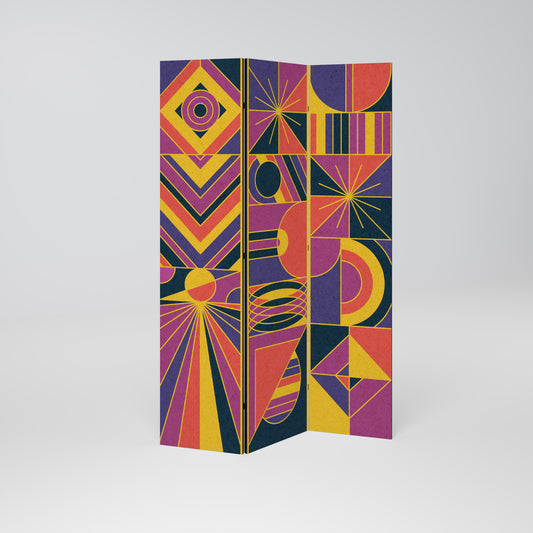 ELECTRIC PATTERNS Παραβάν με 3 πάνελ