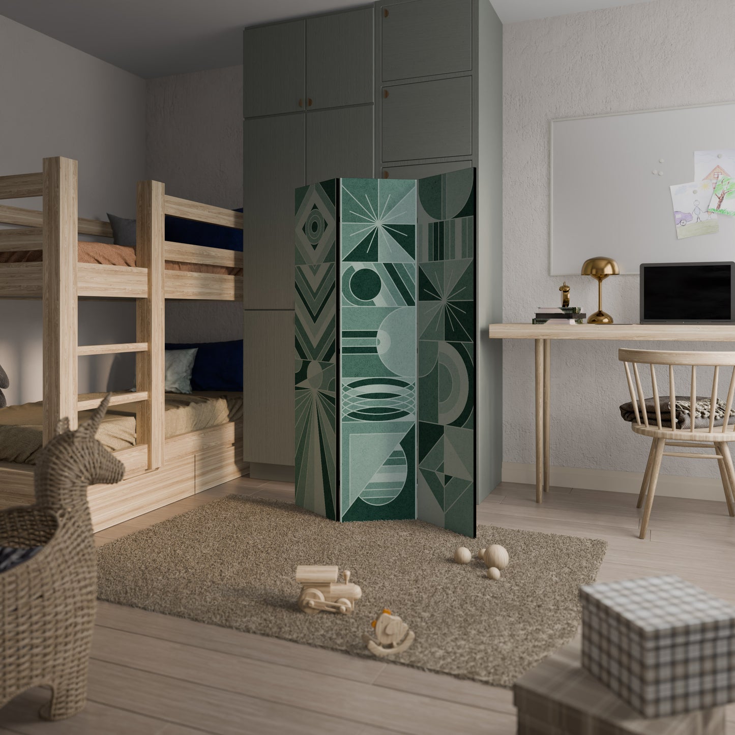 HARMONIC GRID 3-Panel Room Divider
