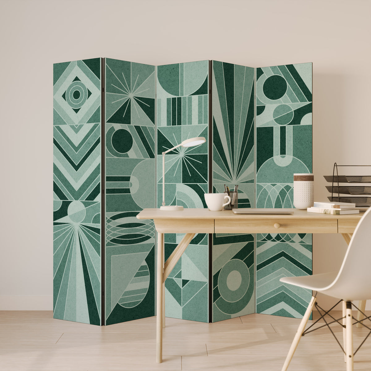 HARMONIC GRID 5-Panel Room Divider