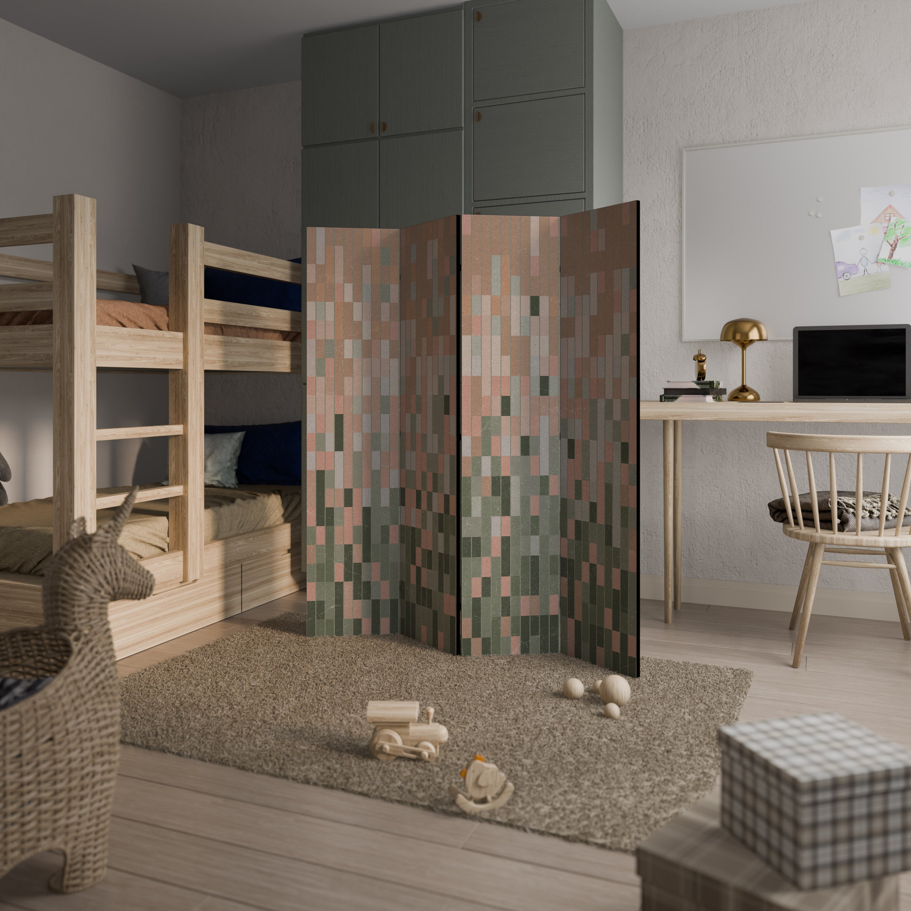 BUILDING THE FUTURE 4-Panel Room Divider
