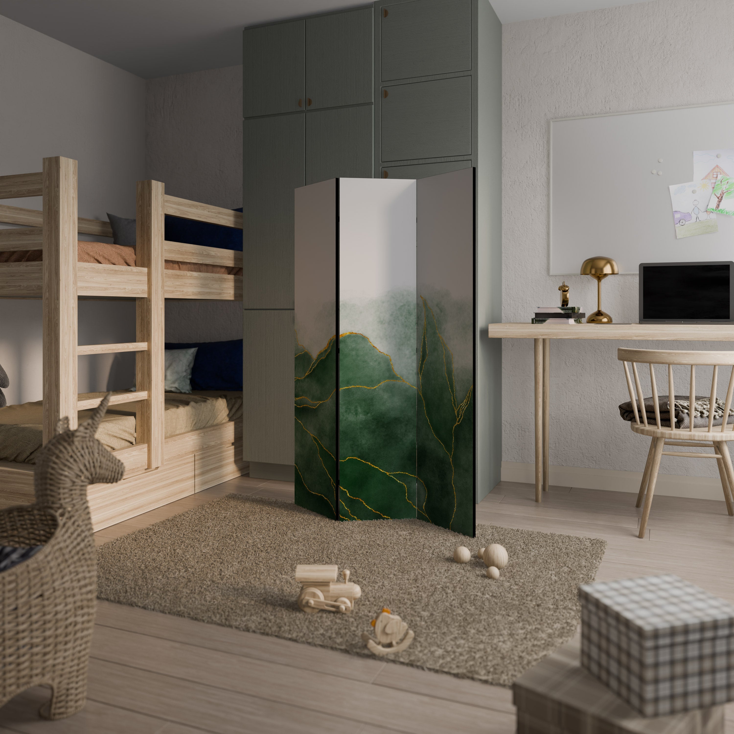 EXPENSIVE NATURE Decorative 3-Panel Room Divider