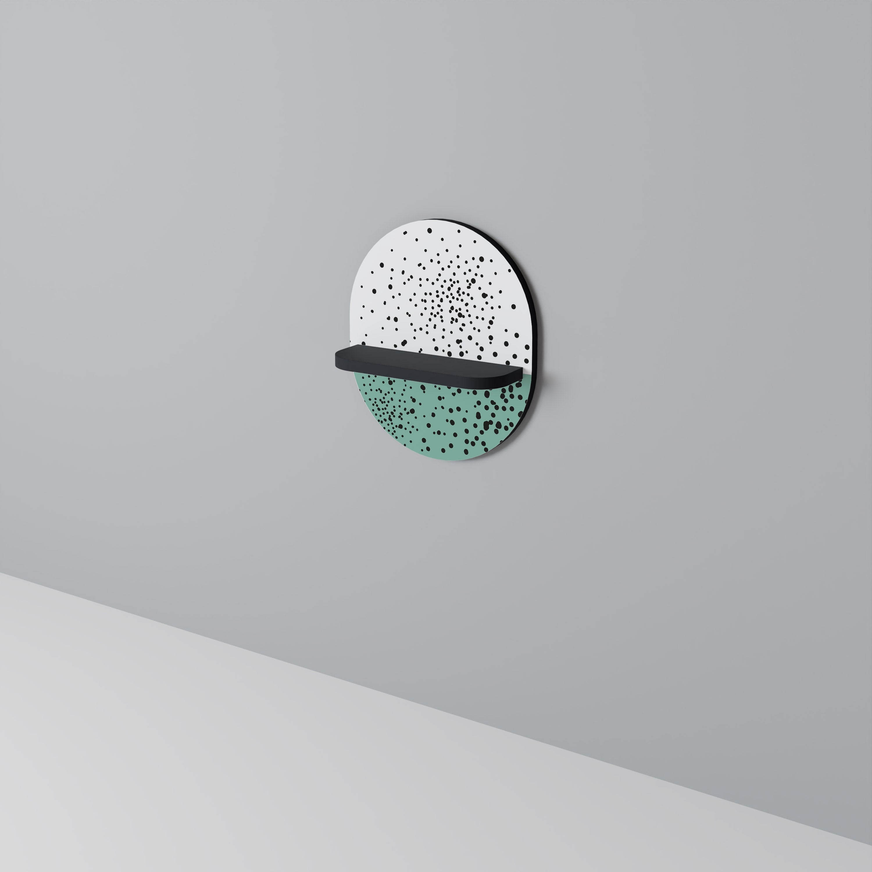 Οβάλ Ράφι DOTTED DELIGHTS σε Μαύρο Φινίρισμα