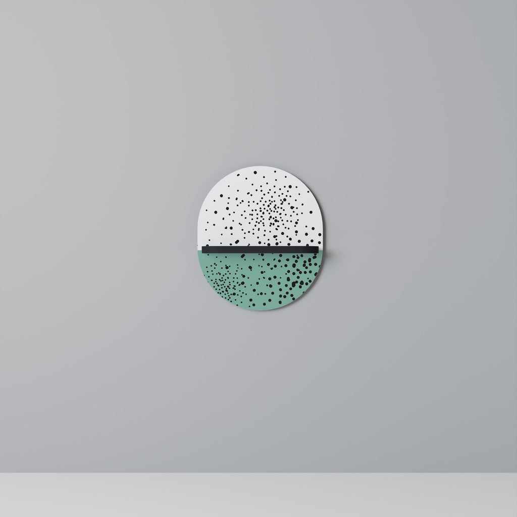 Οβάλ Ράφι DOTTED DELIGHTS σε Μαύρο Φινίρισμα