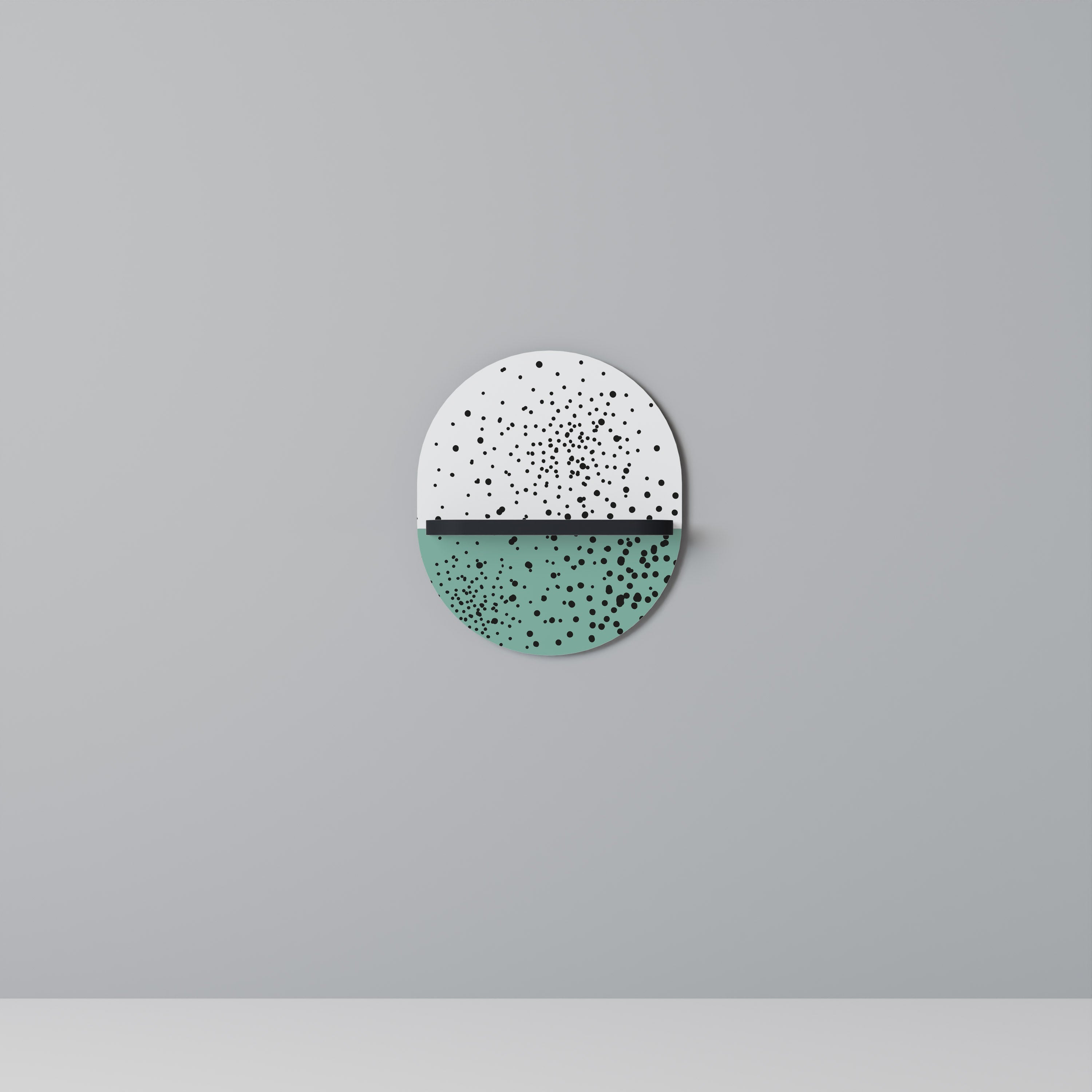 Οβάλ Ράφι DOTTED DELIGHTS σε Μαύρο Φινίρισμα