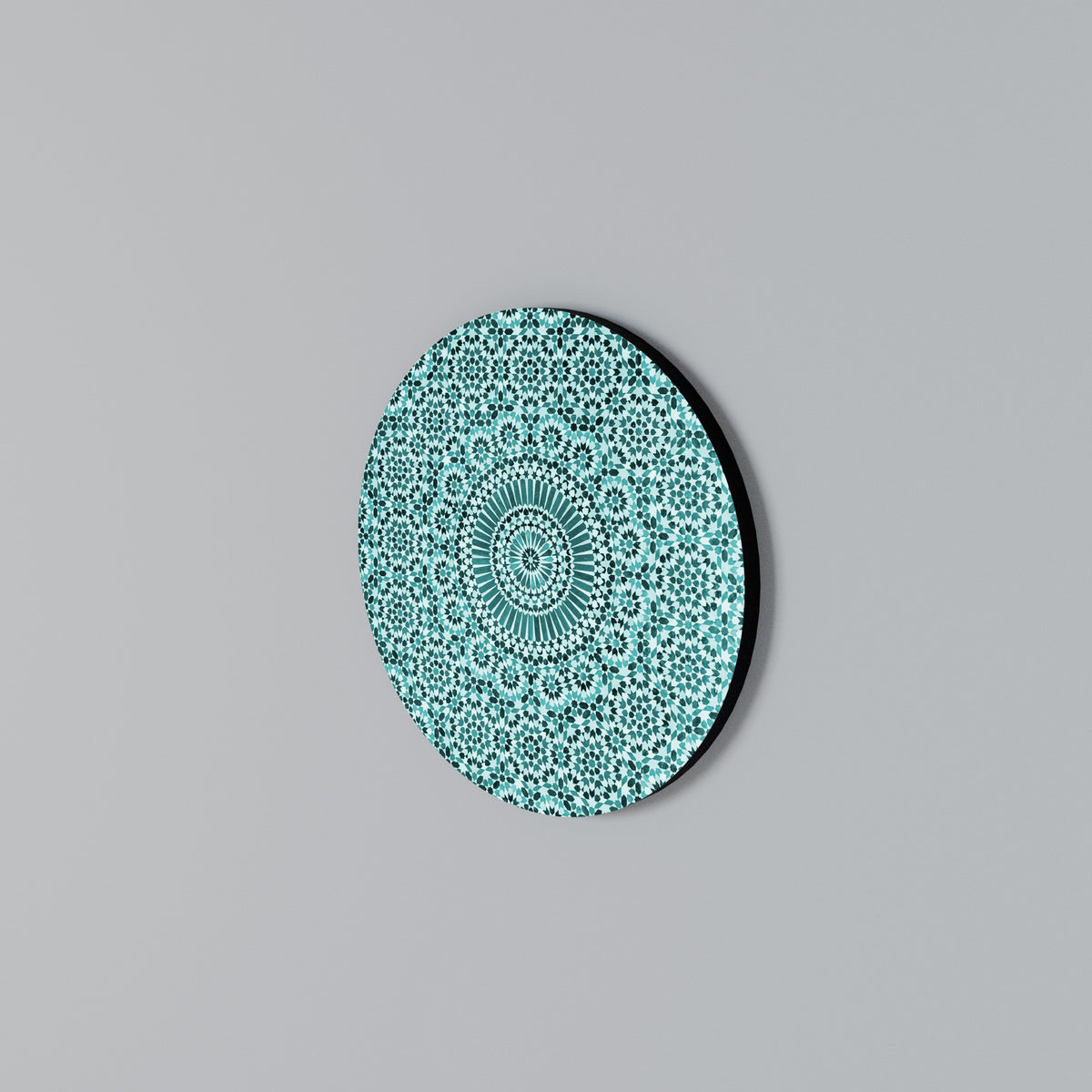 MOROCCAN TURQUOISE Στρογγυλός πίνακας ζωγραφικής