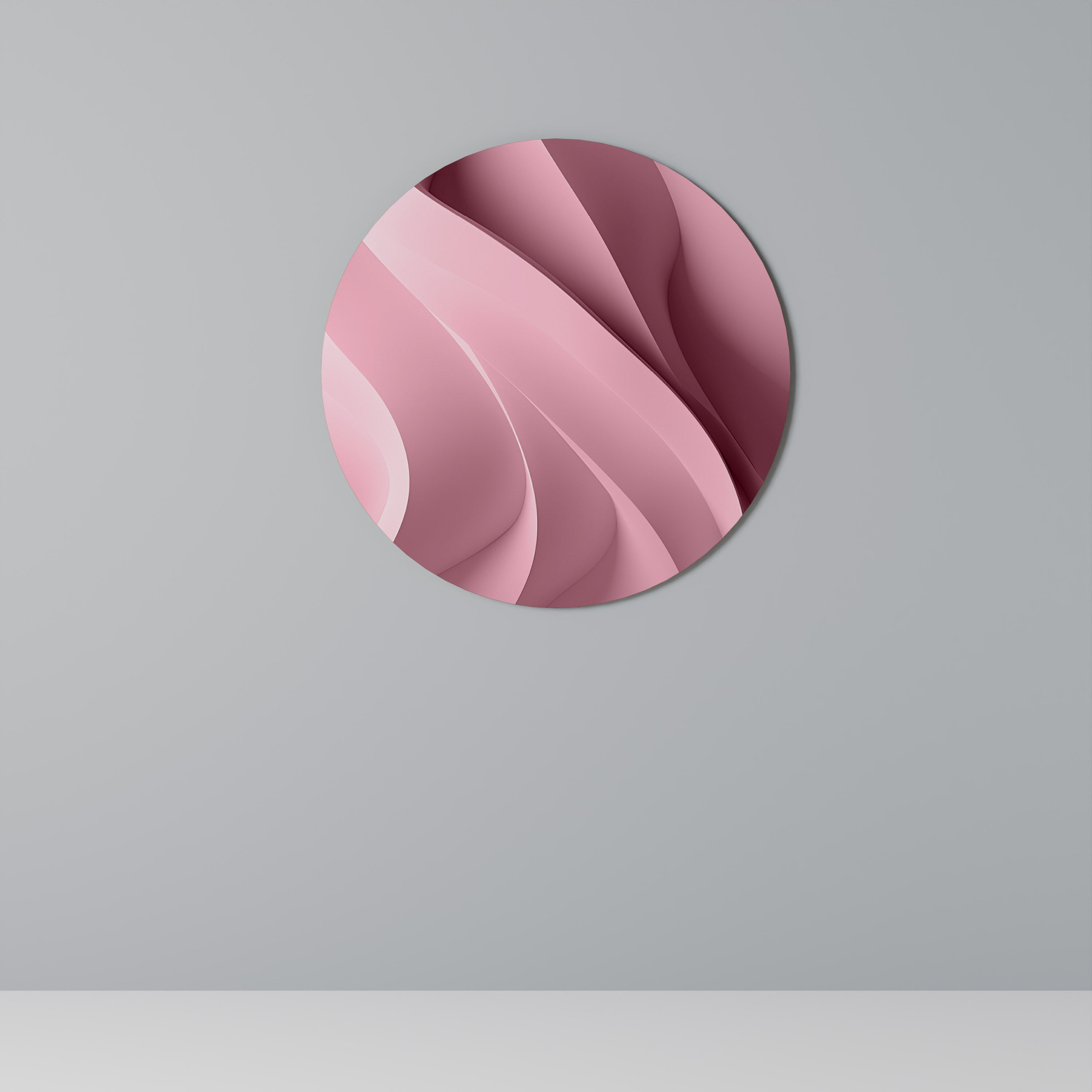 Στρογγυλή Τέχνη Τοίχου THINKING PINK