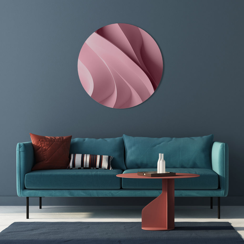 Στρογγυλή Τέχνη Τοίχου THINKING PINK