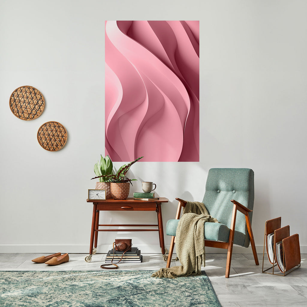 Αφίσα THINKING PINK με σχέδιο "ξεφλουδίστε και κολλήστε"