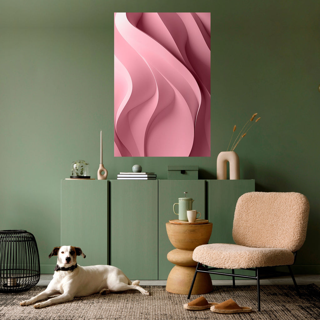 Αφίσα THINKING PINK με σχέδιο "ξεφλουδίστε και κολλήστε"