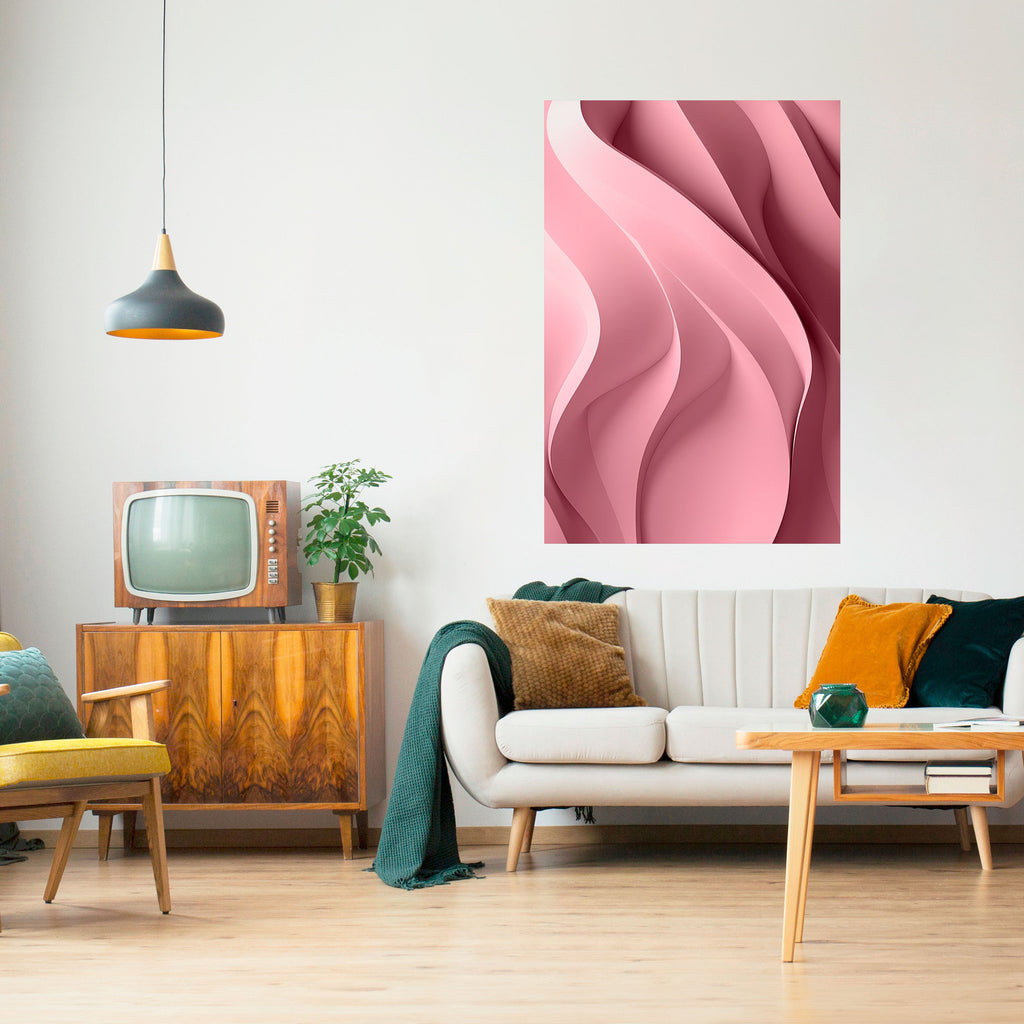 Αφίσα THINKING PINK με σχέδιο "ξεφλουδίστε και κολλήστε"