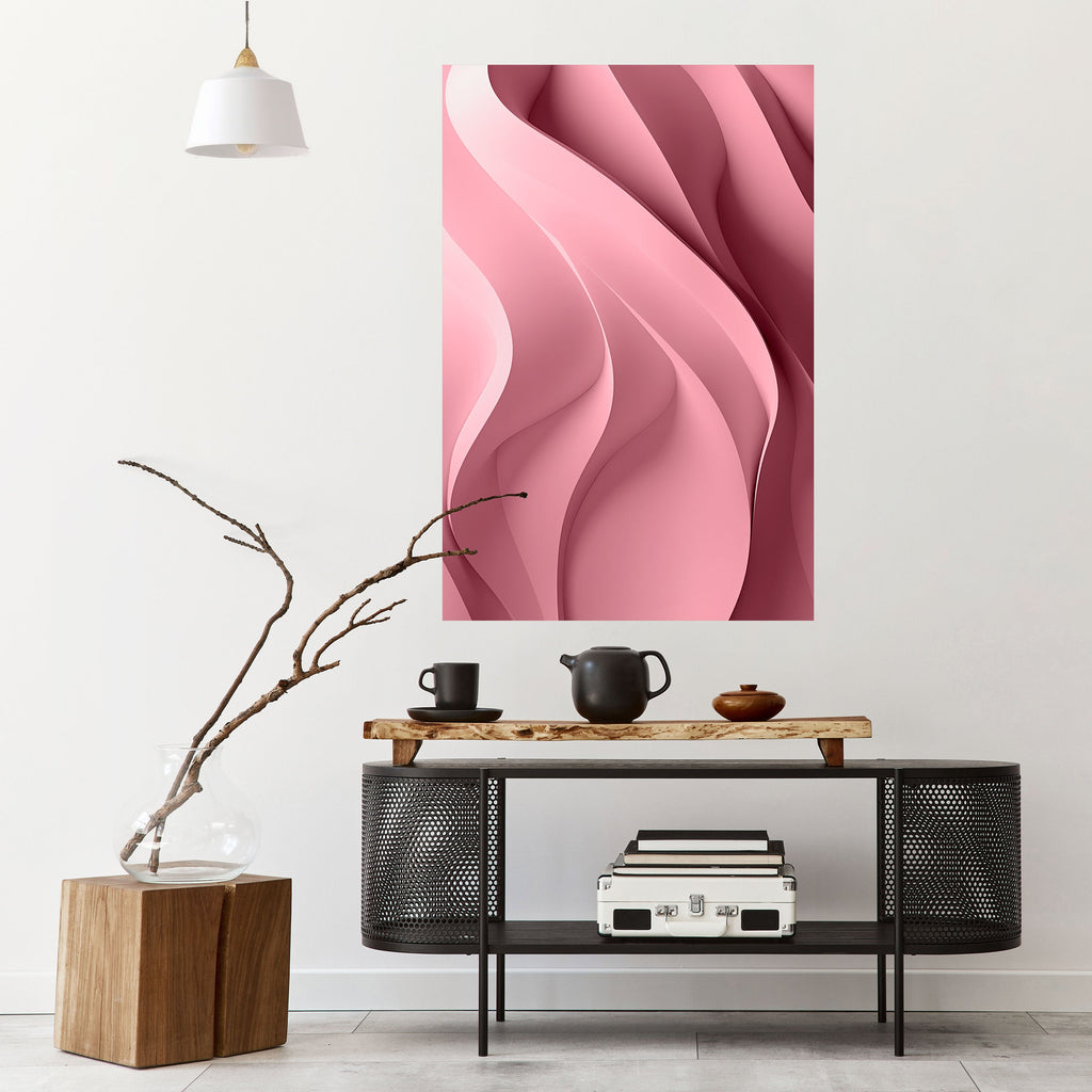 Αφίσα THINKING PINK με σχέδιο "ξεφλουδίστε και κολλήστε"