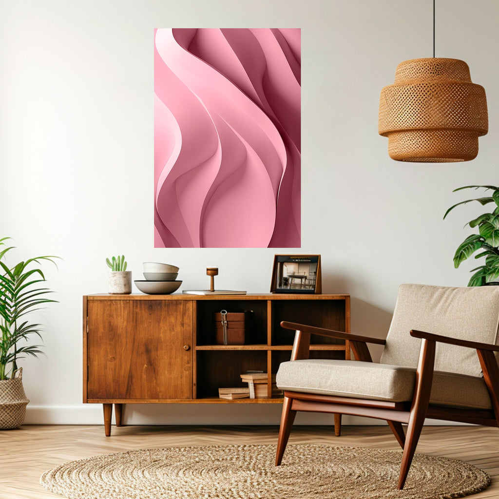 Αφίσα THINKING PINK με σχέδιο "ξεφλουδίστε και κολλήστε"