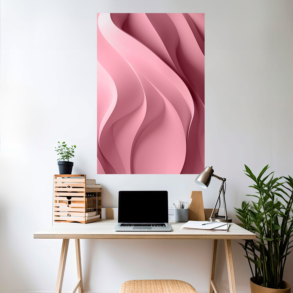 Αφίσα THINKING PINK με σχέδιο "ξεφλουδίστε και κολλήστε"
