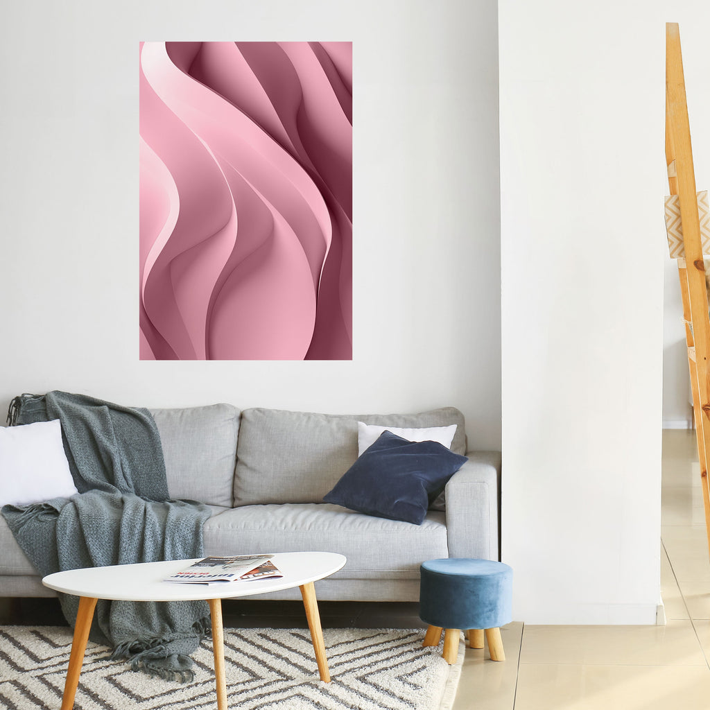 Αφίσα THINKING PINK με σχέδιο "ξεφλουδίστε και κολλήστε"