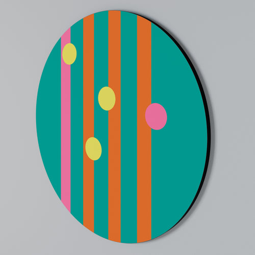 SOMEWHERE IN BETWEEN Round Wall Art