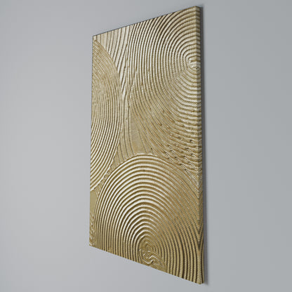 GOLDEN WAVES UNFOLD Κατακόρυφος Πίνακας σε Καμβά