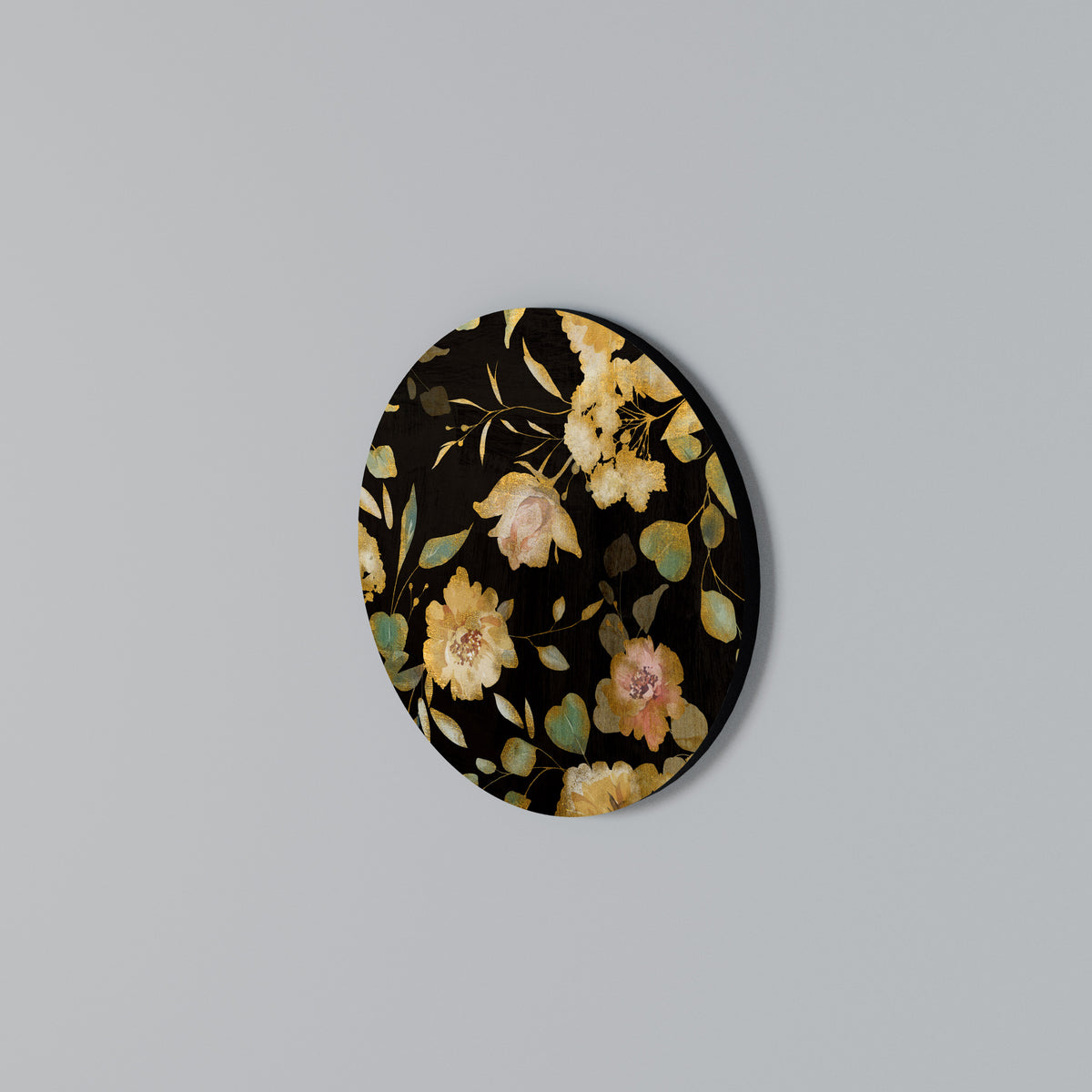 MODEST FLORAL Στρογγυλός πίνακας ζωγραφικής