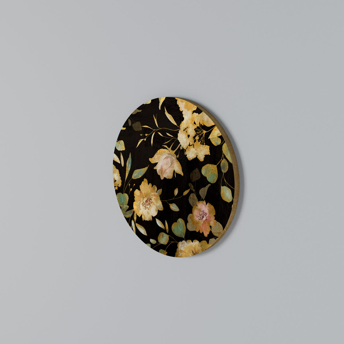 MODEST FLORAL Στρογγυλός πίνακας ζωγραφικής