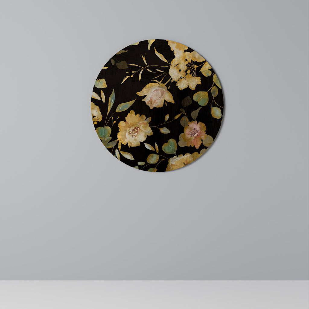 Στρογγυλή Τέχνη Τοίχου MODEST FLORAL
