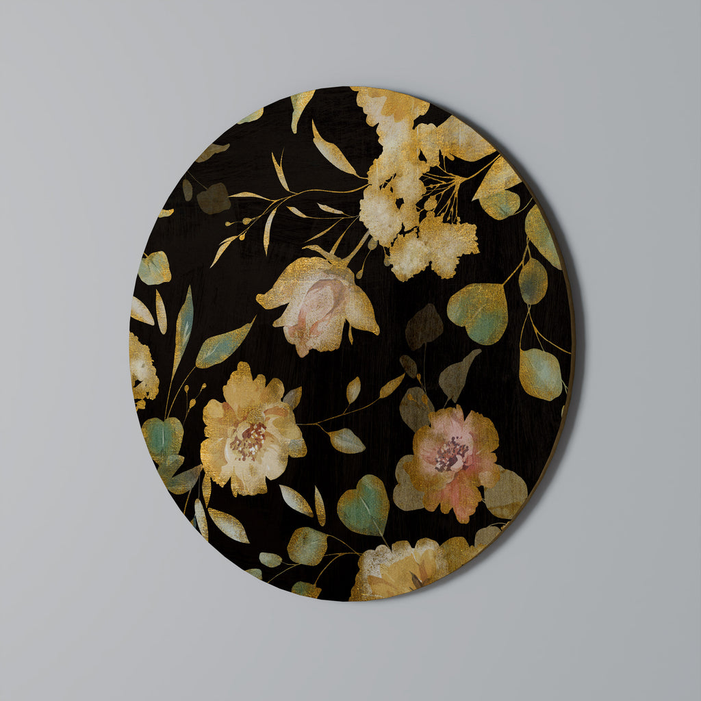 Στρογγυλή Τέχνη Τοίχου MODEST FLORAL