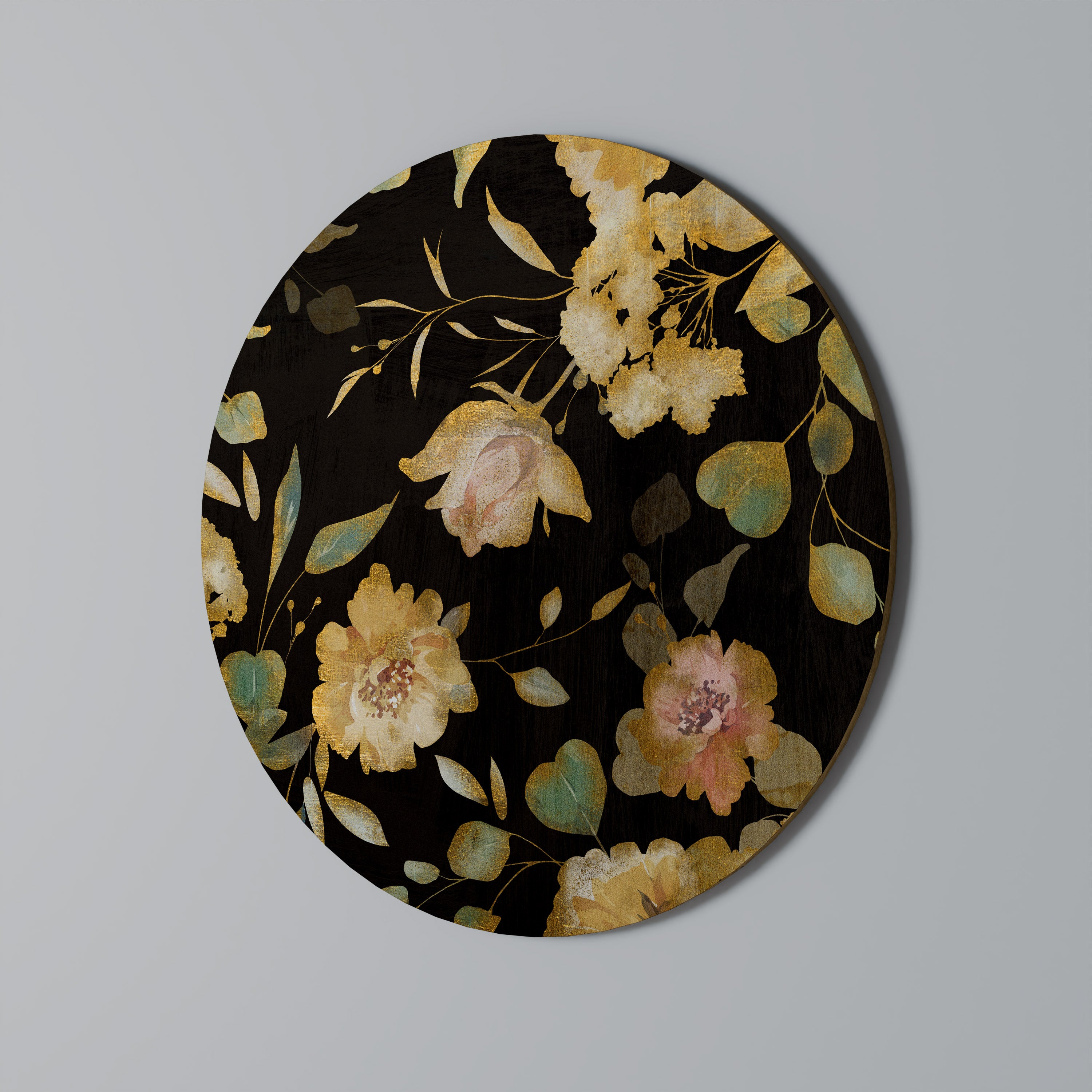 Στρογγυλή Τέχνη Τοίχου MODEST FLORAL