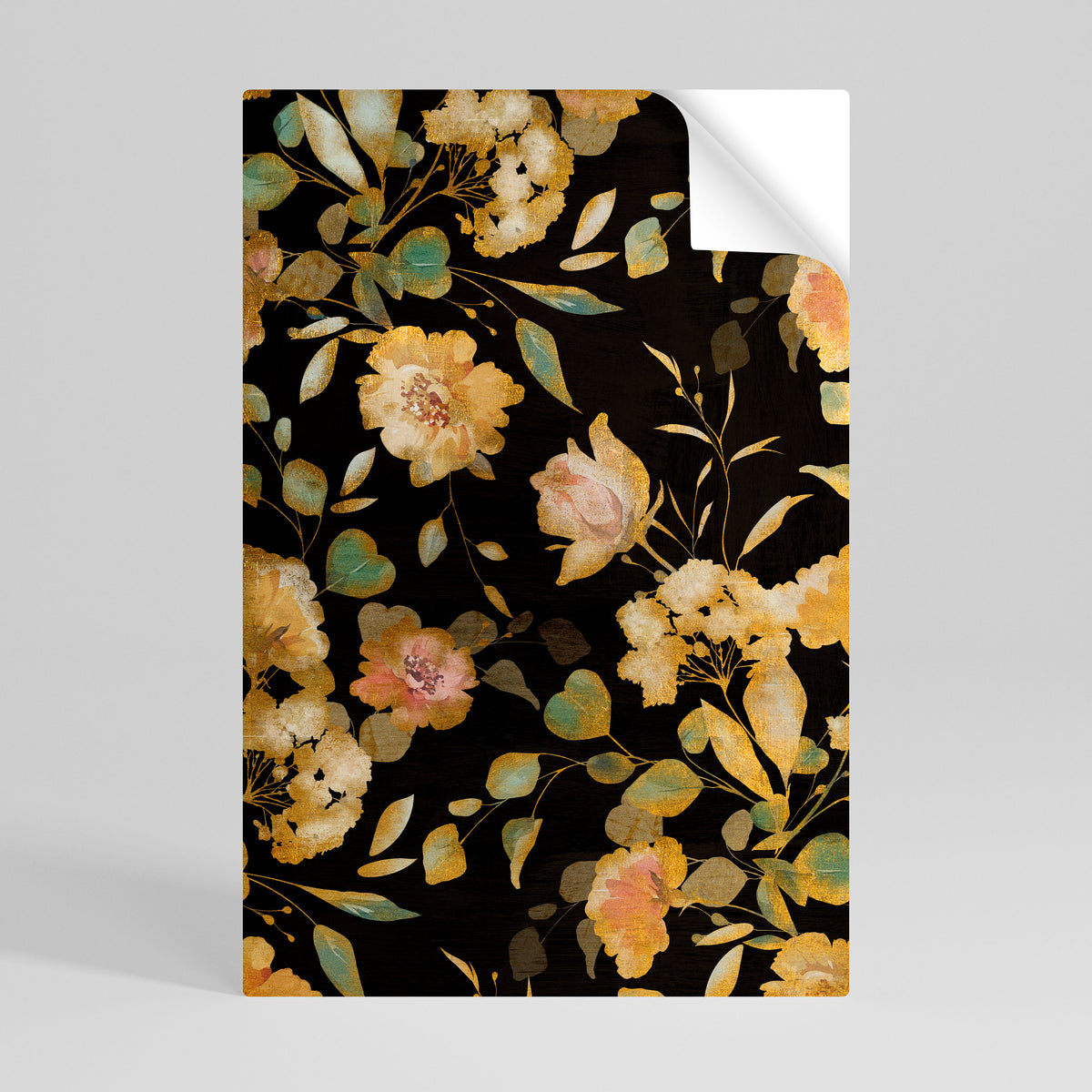 MODEST FLORAL Αυτοκόλλητη Αφίσα κάθετη