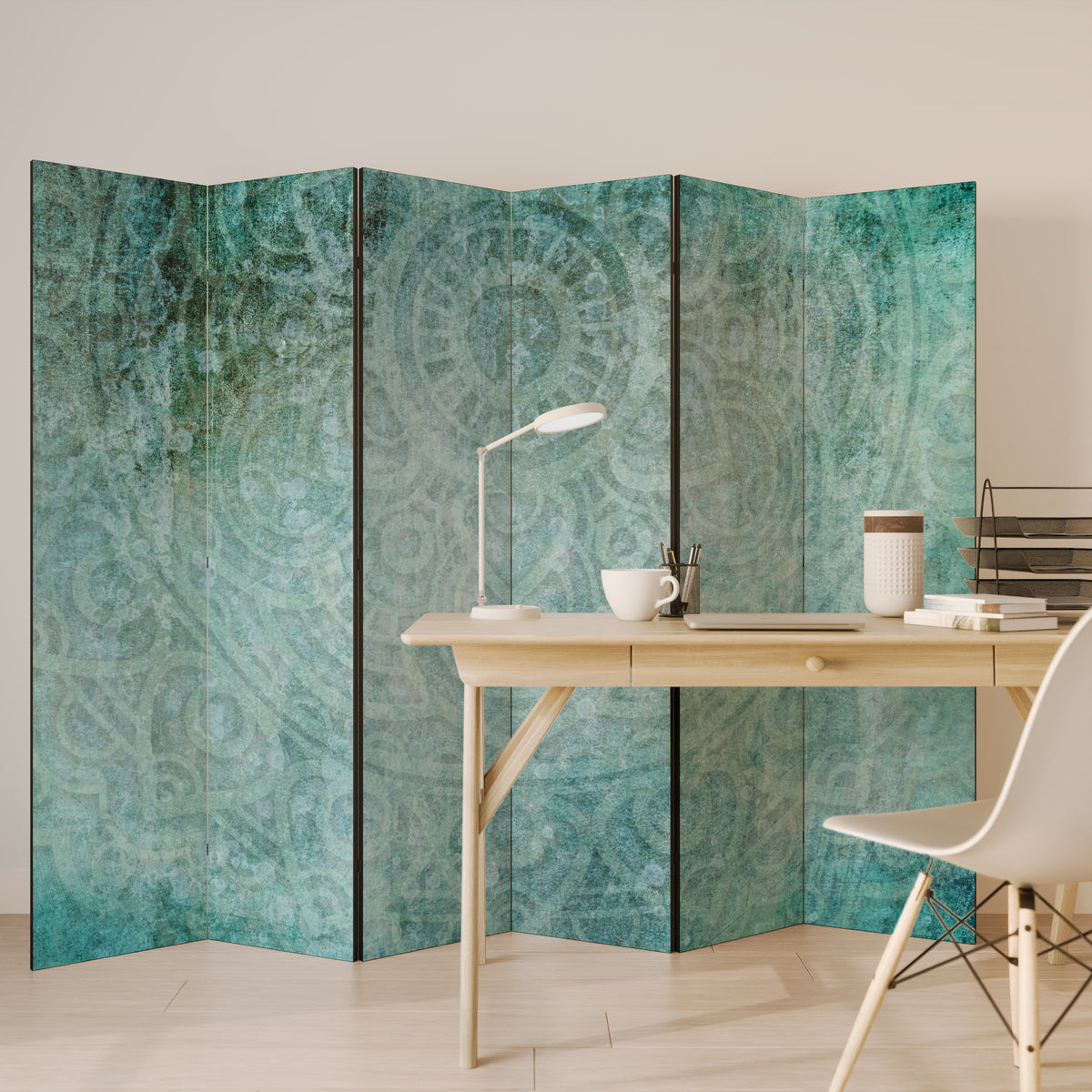 TIMELESS TEXTURAL TIDE 6-Panel Room Divider