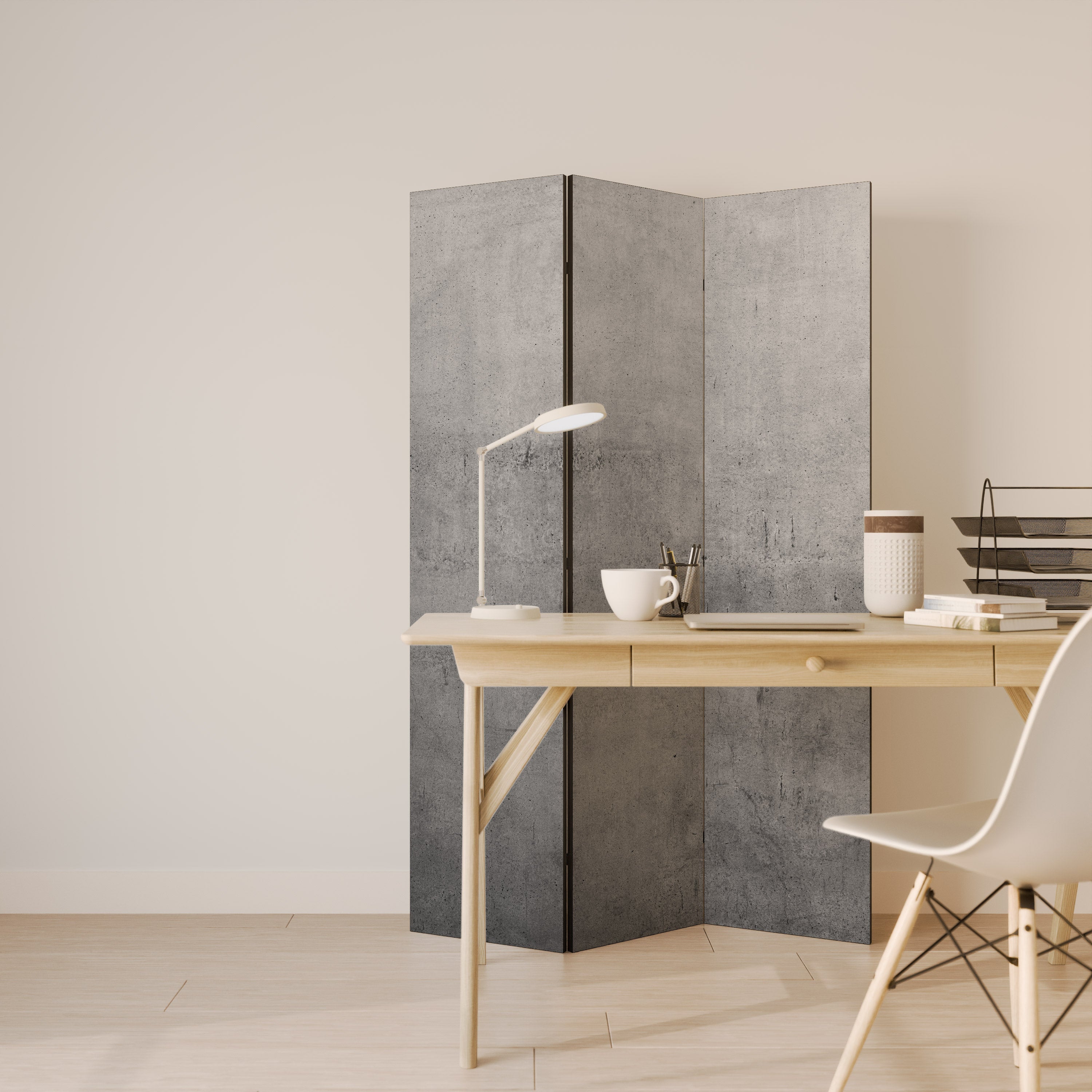 SUBTLE SHADOWS DISPLAY Decorative 3-Panel Room Divider
