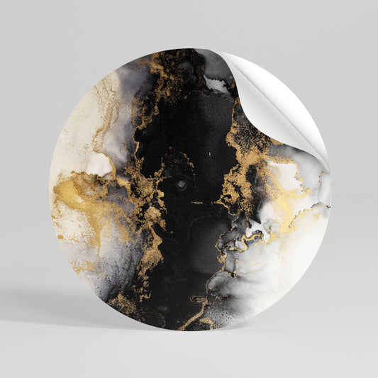 MARBLE OF TOMMORROW Αυτοκόλλητη Αφίσα στρογγυλή