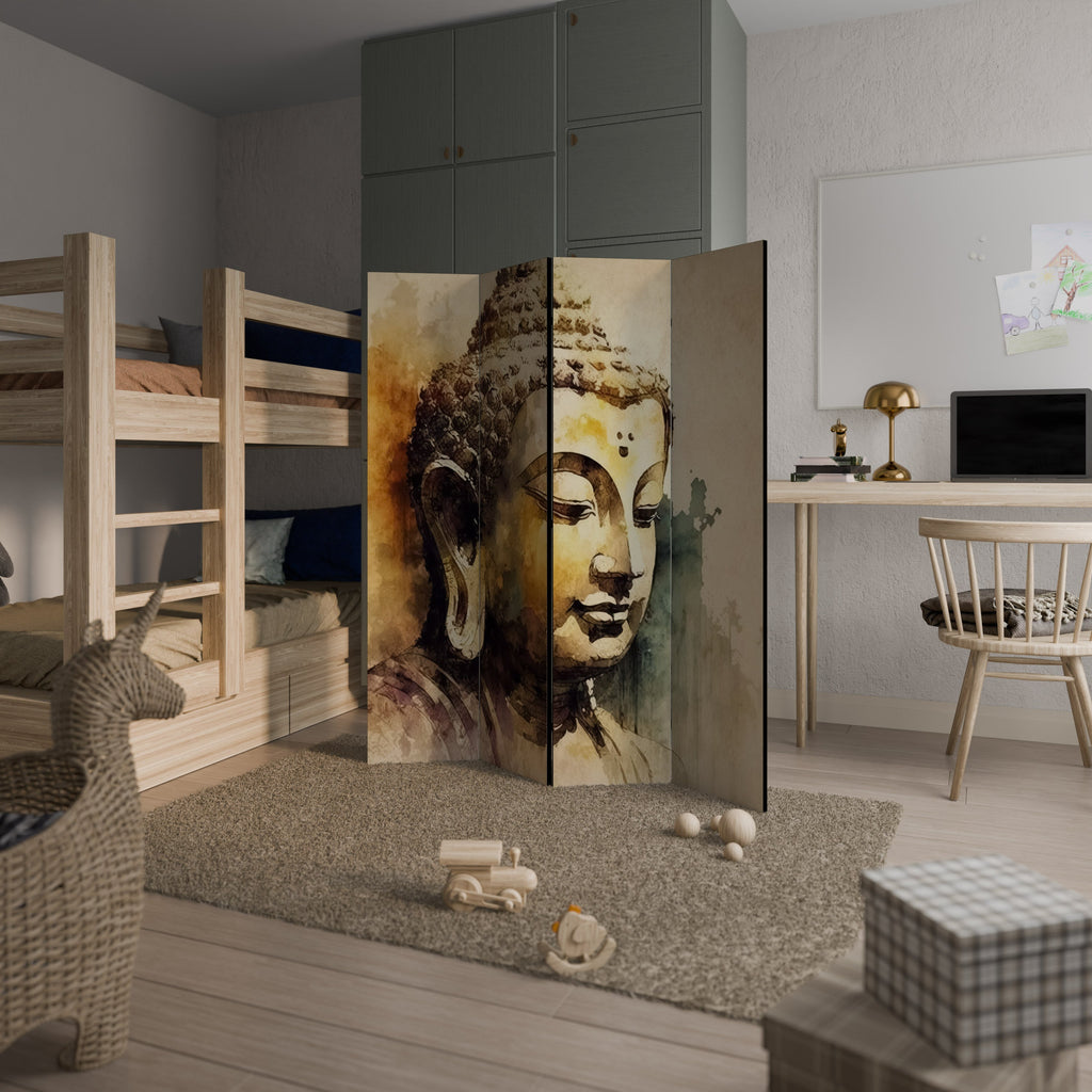 Διακοσμητικό διαχωριστικό δωματίου TRANQUIL BUDDHA WHISPERS 4 πάνελ