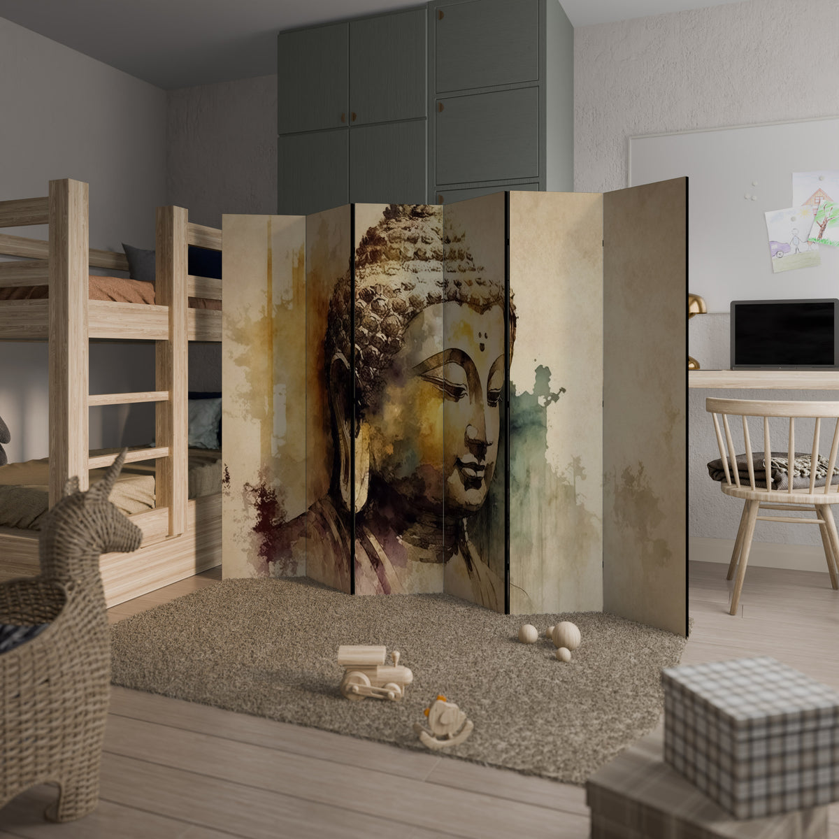 TRANQUIL BUDDHA WHISPERS Παραβάν με 6 πάνελ