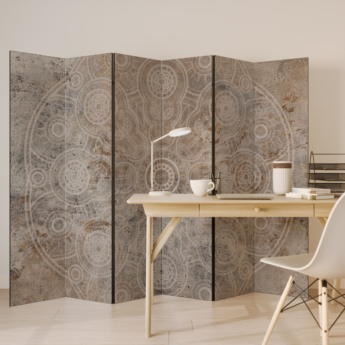ENIGMATIC PATTERNS 6-Panel Room Divider