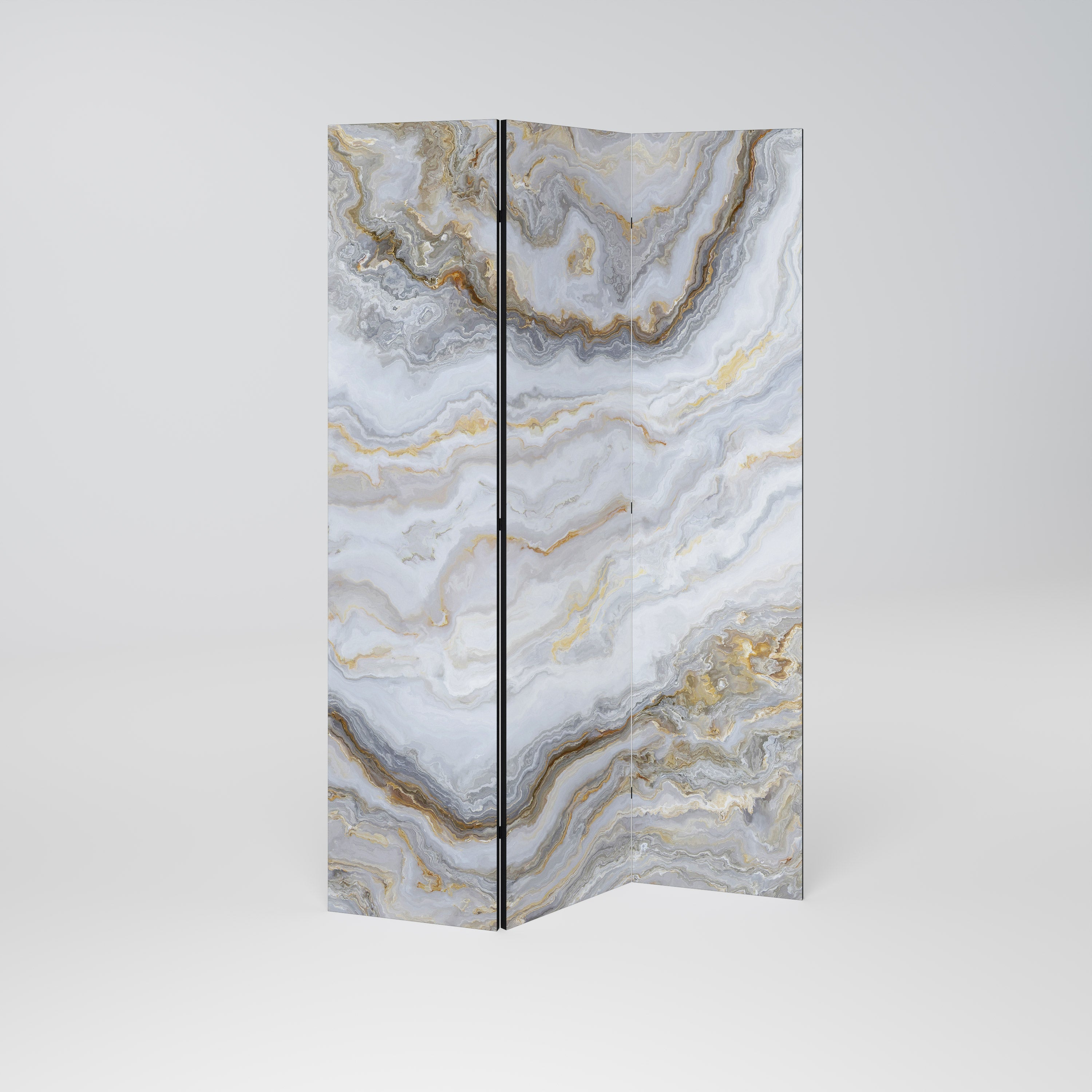 GOLDEN RIDGES Decorative 3-Panel Room Divider