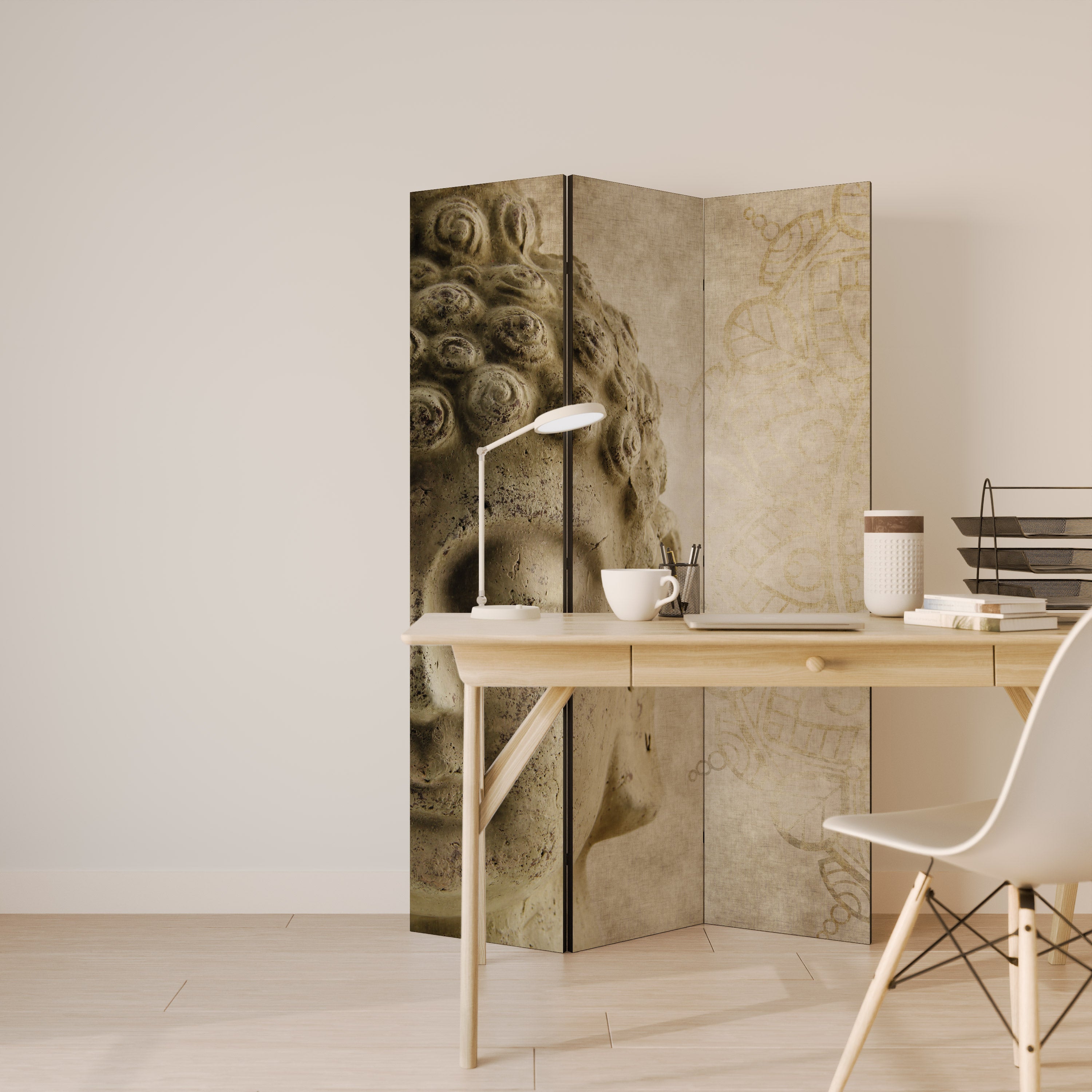 MYSTICAL MEDITATION SCENE 3-Panel Room Divider