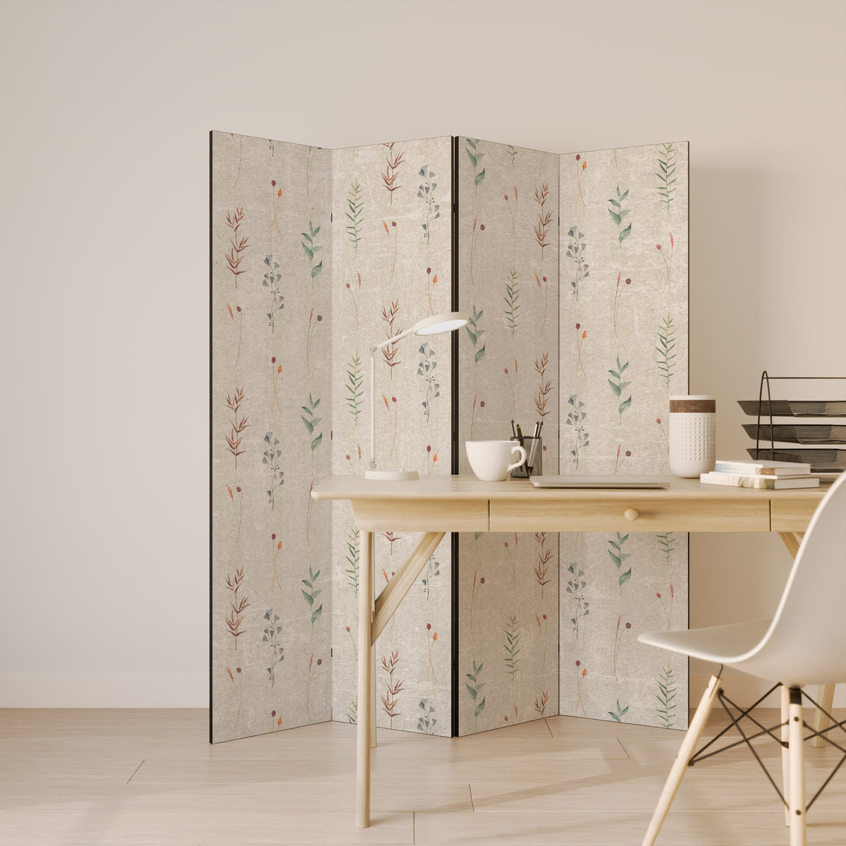 VERDANT HARMONY 4-Panel Room Divider