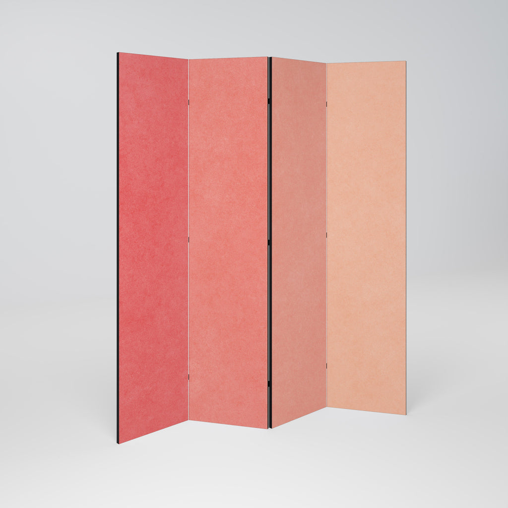 PEACH OF MY HEART Decorative 4-Panel Room Divider