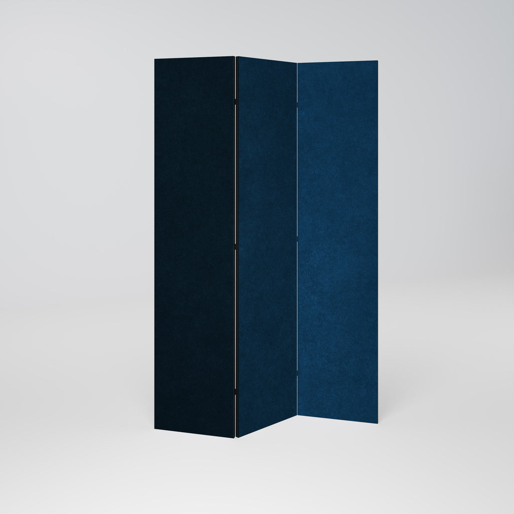 SHAKE IT BLUE Decorative 3-Panel Room Divider