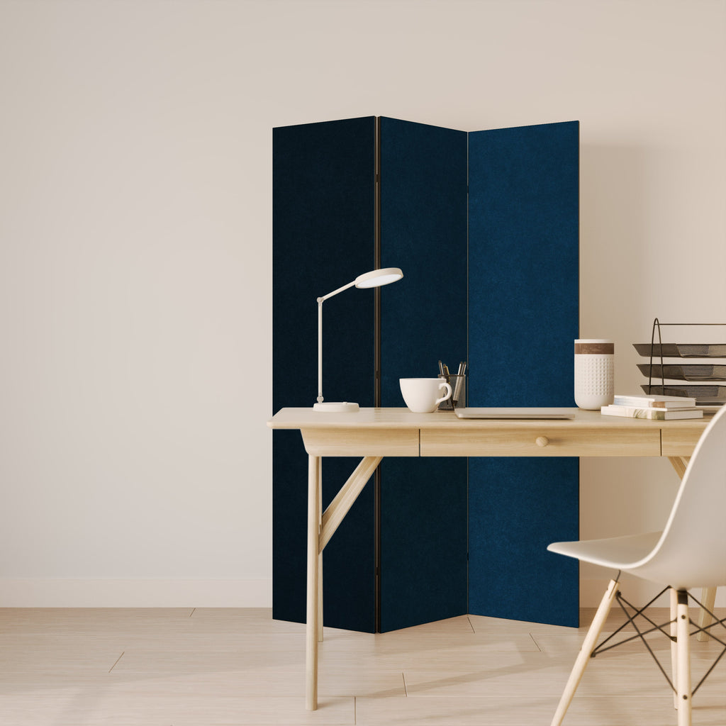 SHAKE IT BLUE Decorative 3-Panel Room Divider
