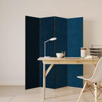 SHAKE IT BLUE 4-Panel Room Divider
