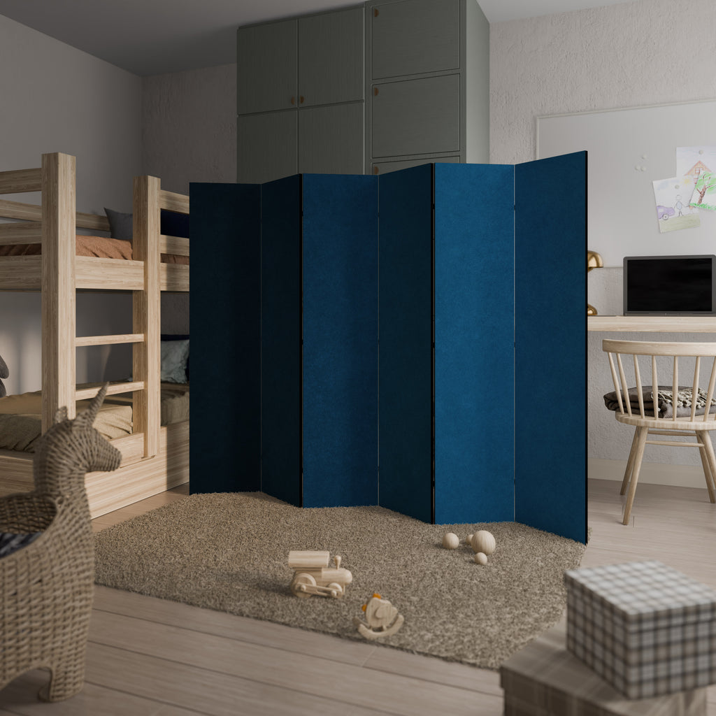 SHAKE IT BLUE 6-Panel Room Divider