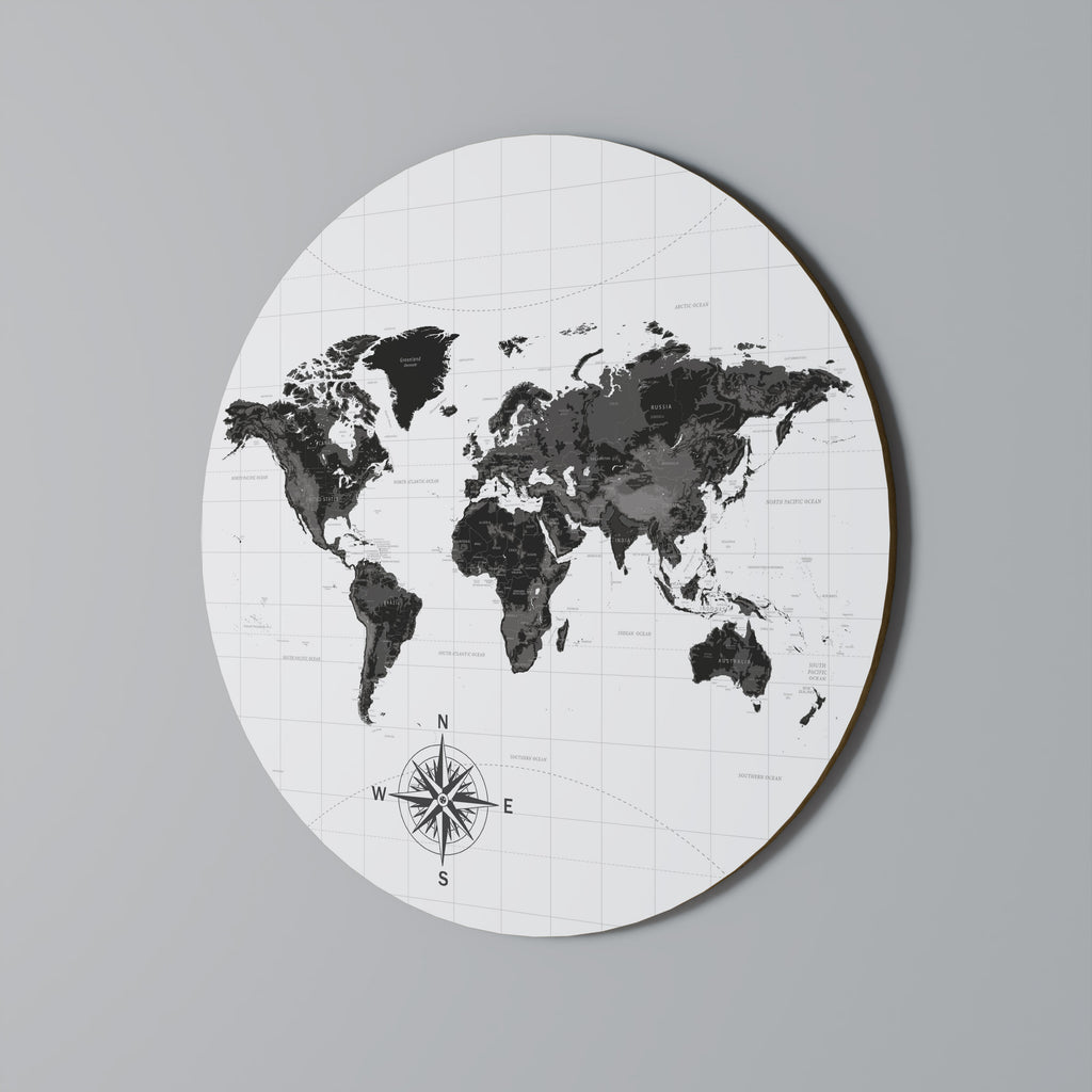 GLOBAL SHADOWS Στρογγυλή Τέχνη Τοίχου