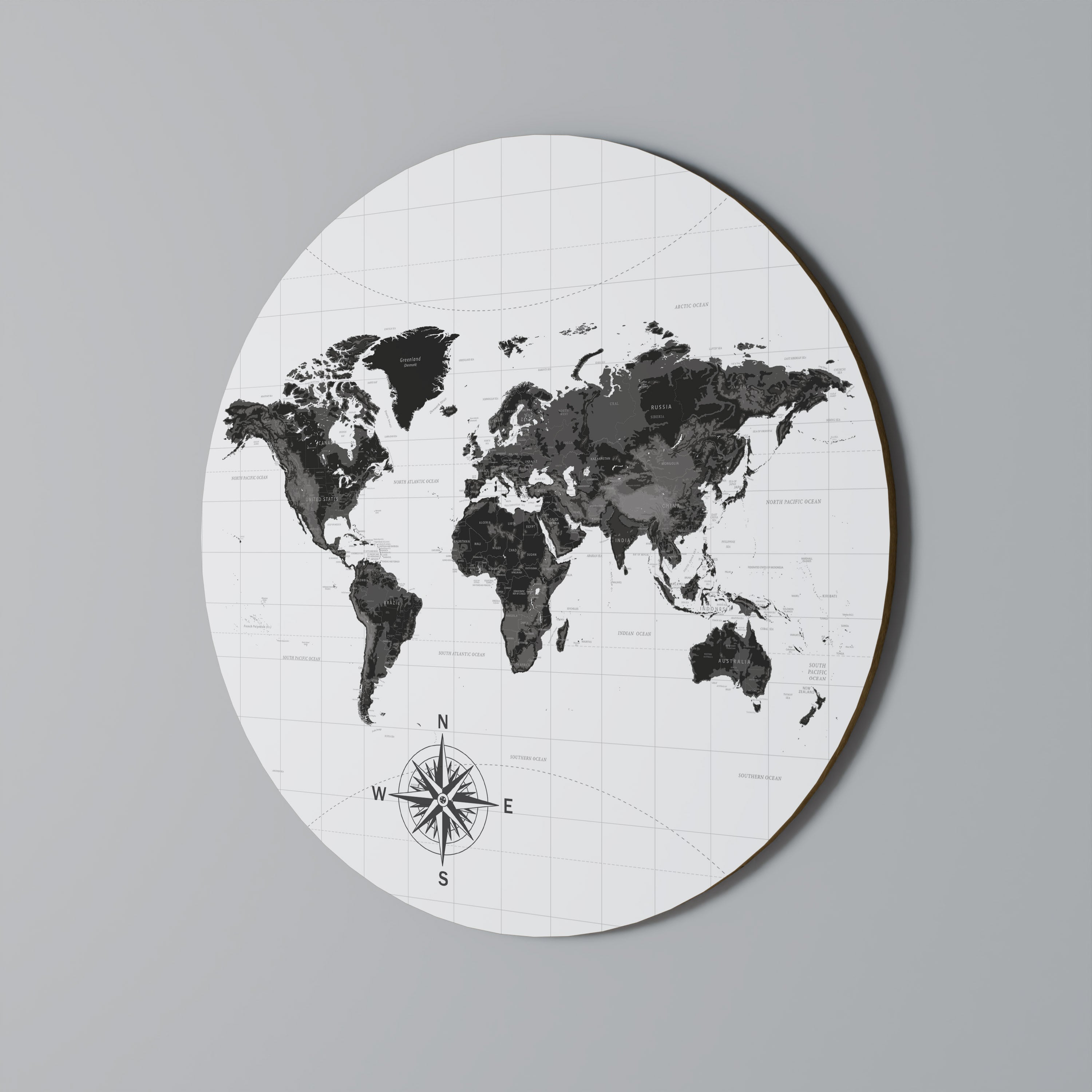 GLOBAL SHADOWS Στρογγυλή Τέχνη Τοίχου
