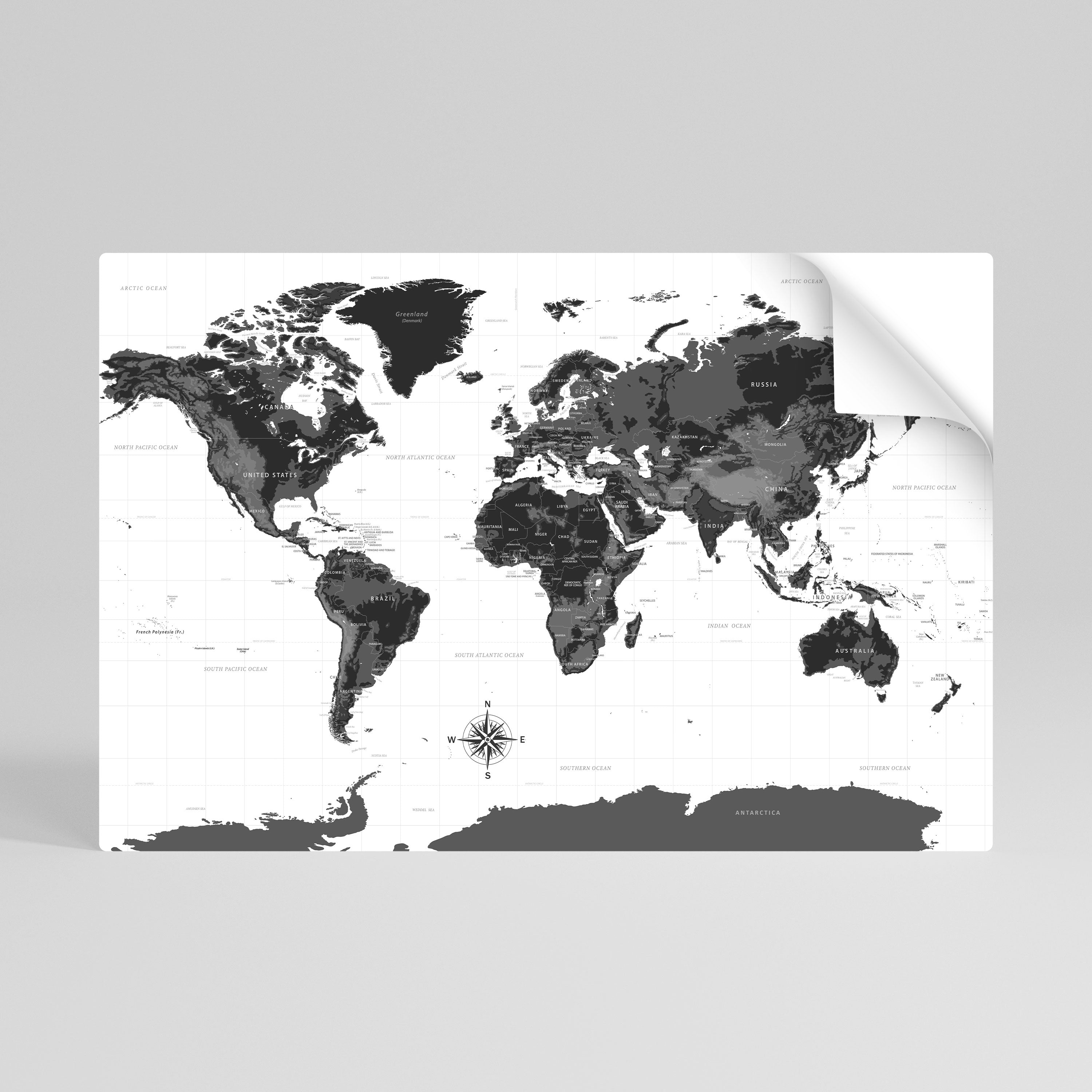 GLOBAL SHADOWS Οριζόντια αφίσα με ξεφλούδισμα και κολλήματα