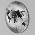SHADOWED CONTINENTS Round Wall Art