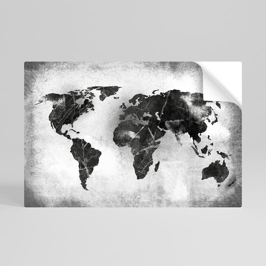SHADOWED CONTINENTS Αυτοκόλλητη Αφίσα οριζόντια