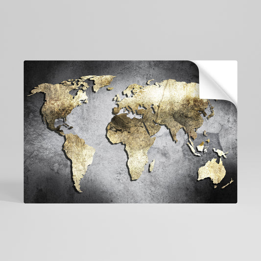 GOLDEN GLOBE TREASURE Peel and Stick Horizontal Poster