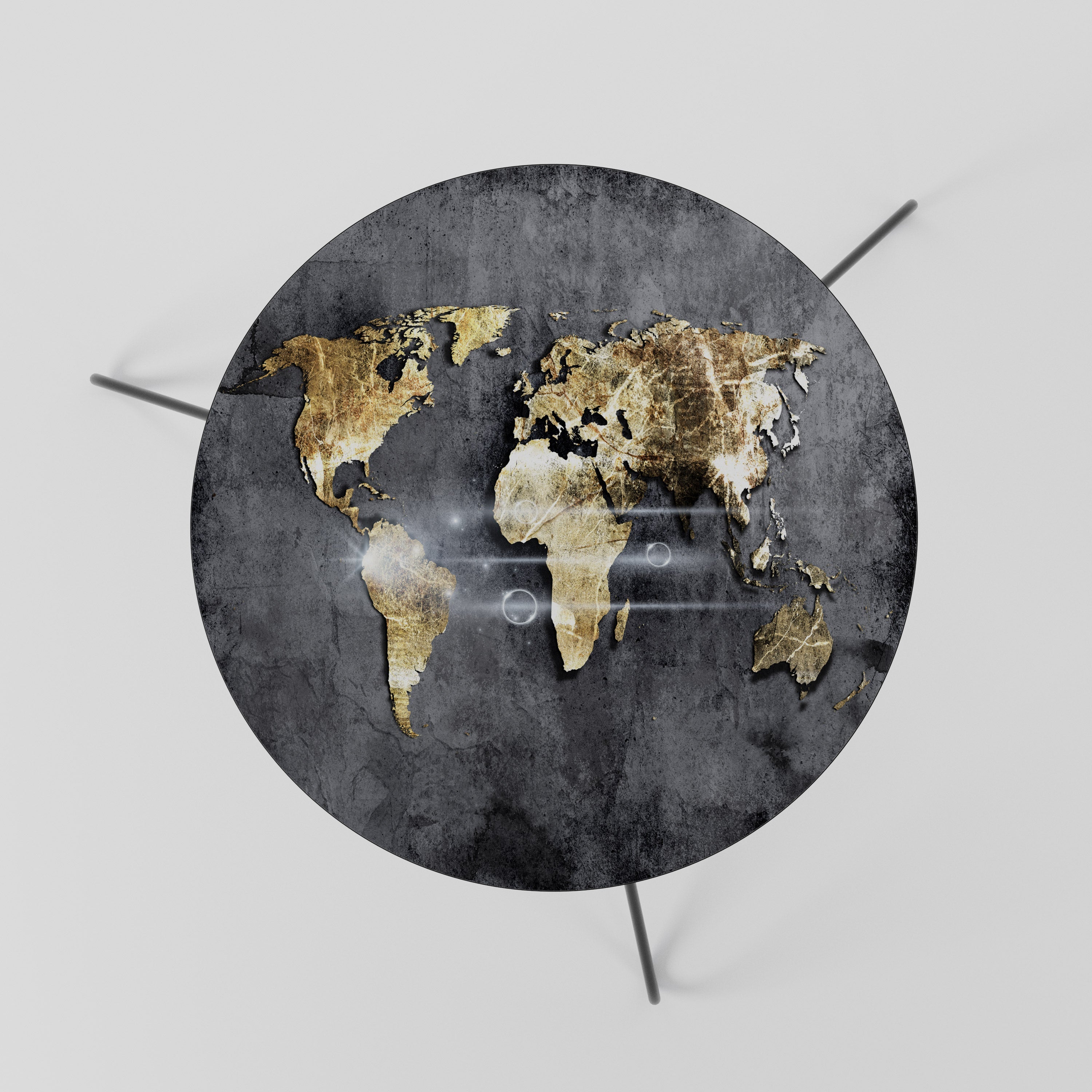 Τραπεζάκι Σαλονιού SHIMMERING EARTH MAP 60