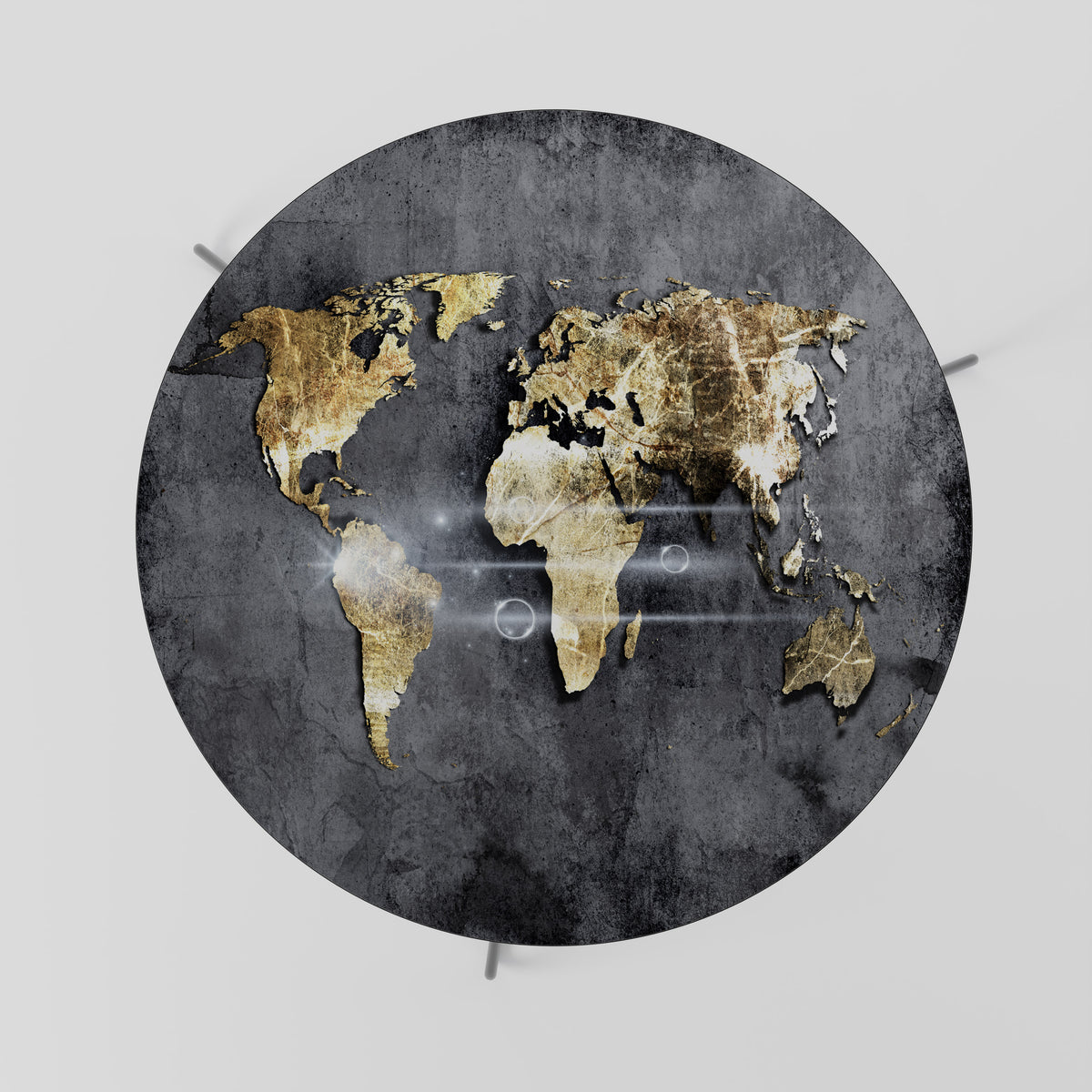 SHIMMERING EARTH MAP Τραπεζάκι σαλονιού